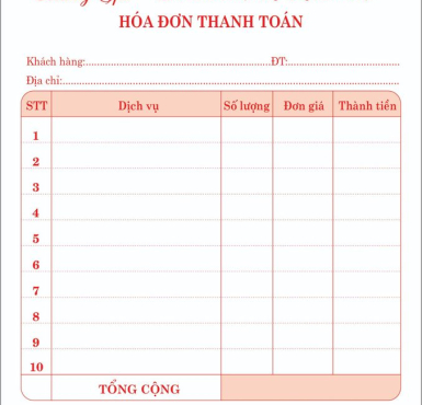 HÓA ĐƠN MÀU ĐỎ 1
