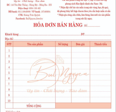 HÓA ĐƠN MÀU ĐỎ 6